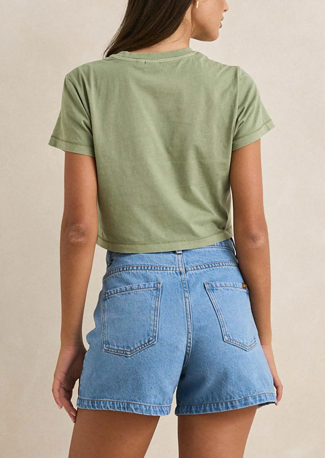 Rhythm Women's Island Crop Crew T-Shirt sold by Prfo product image thumbnail 2