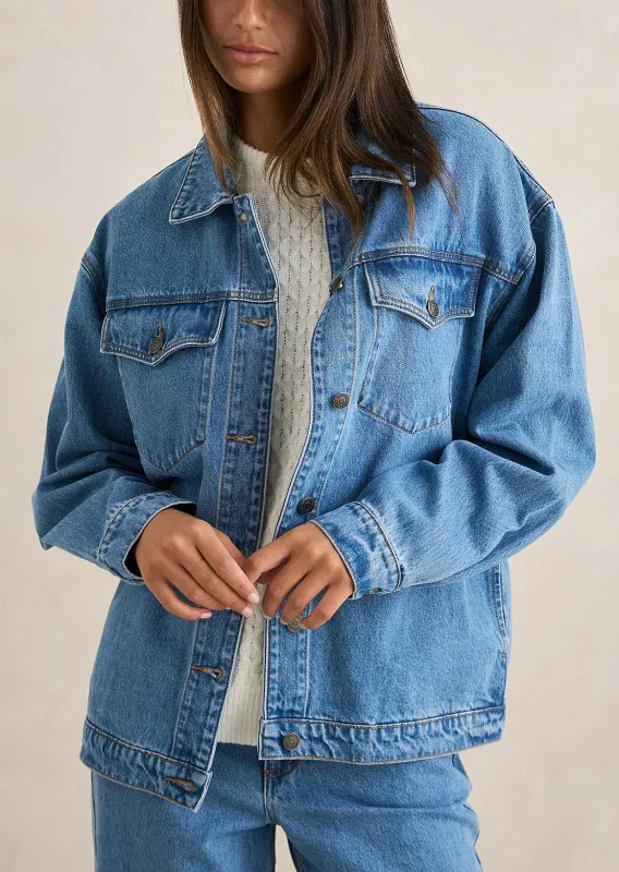 Rhythm Women's Essential Denim Jacket made by Rhythm.
