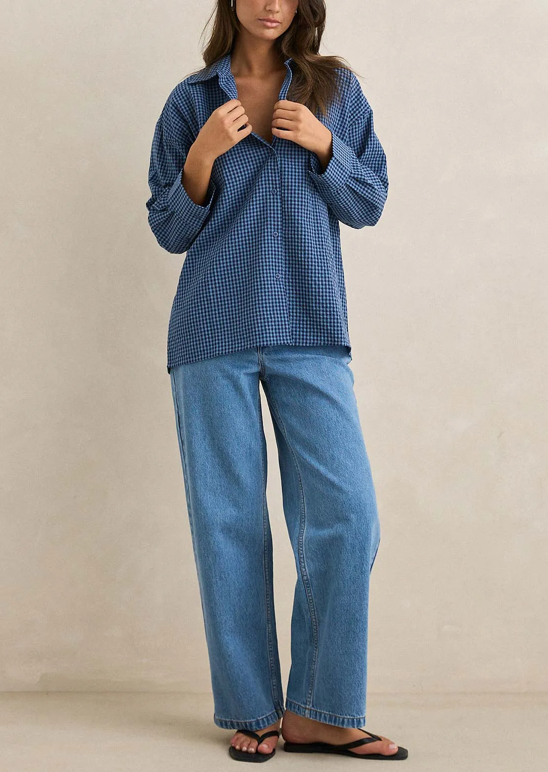 Rhythm Women's Serene Oversized Button Up Shirt sold by Prfo product image thumbnail 3