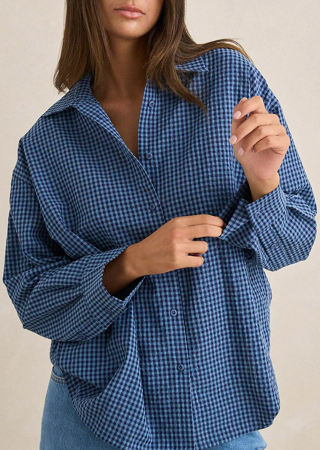 Rhythm Women's Serene Oversized Button Up Shirt sold by Prfo product image thumbnail 4