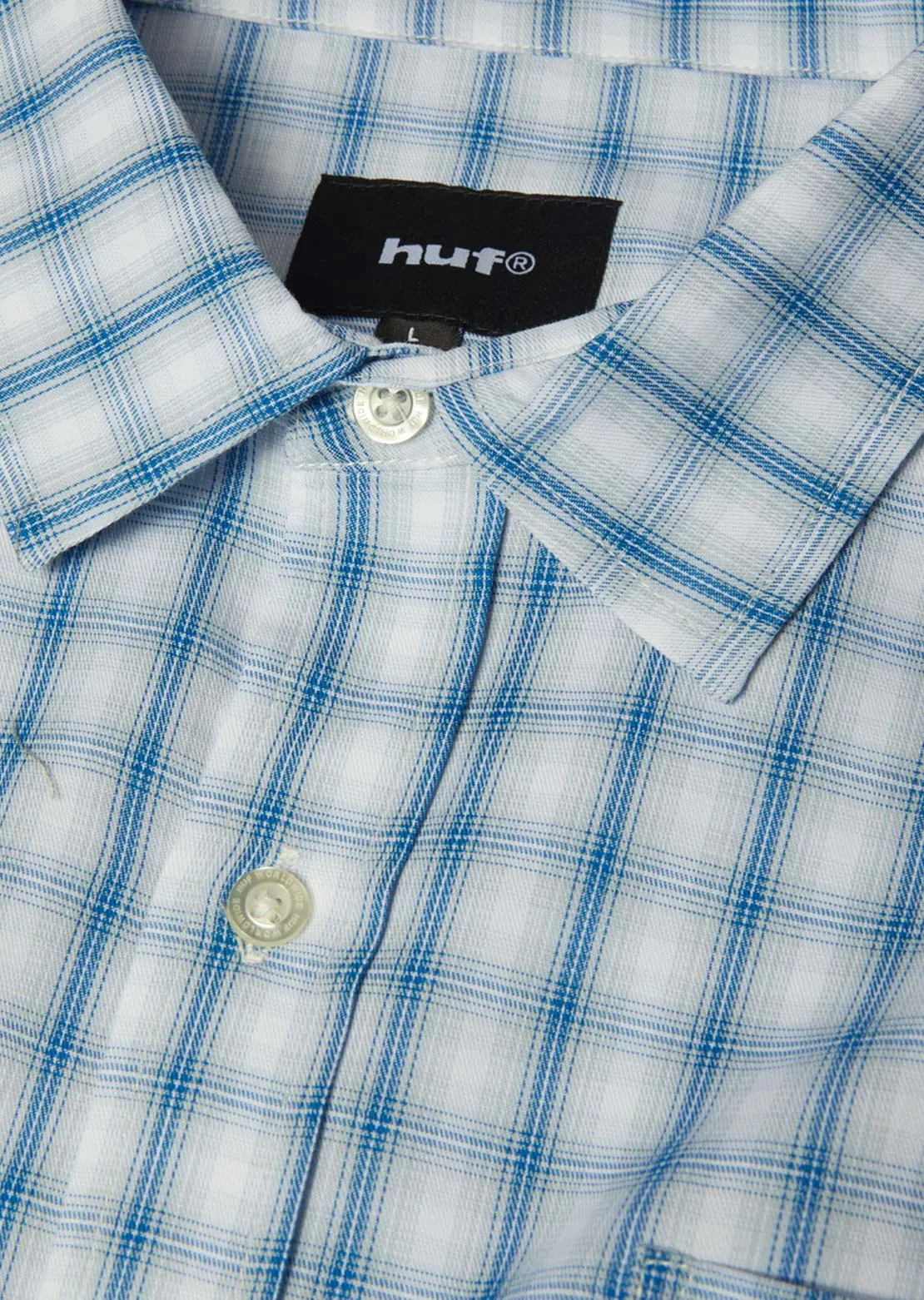 HUF Men's H Star Long Sleeve Plaid Button Up Shirt sold by Prfo product image thumbnail 3