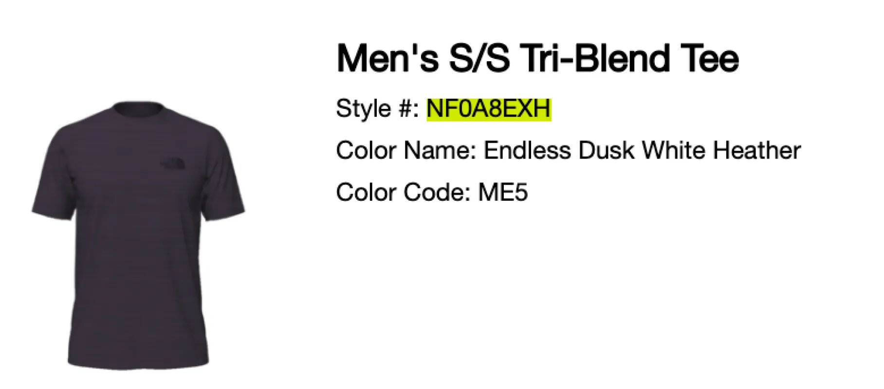 The North Face Men's Tri-Blend T-Shirt made by The North Face
