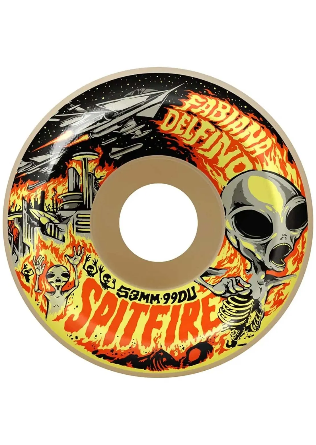 Spitfire Unisex Fabiana Invasion F4 99 Conical Full Skateboard Wheels sold by Prfo