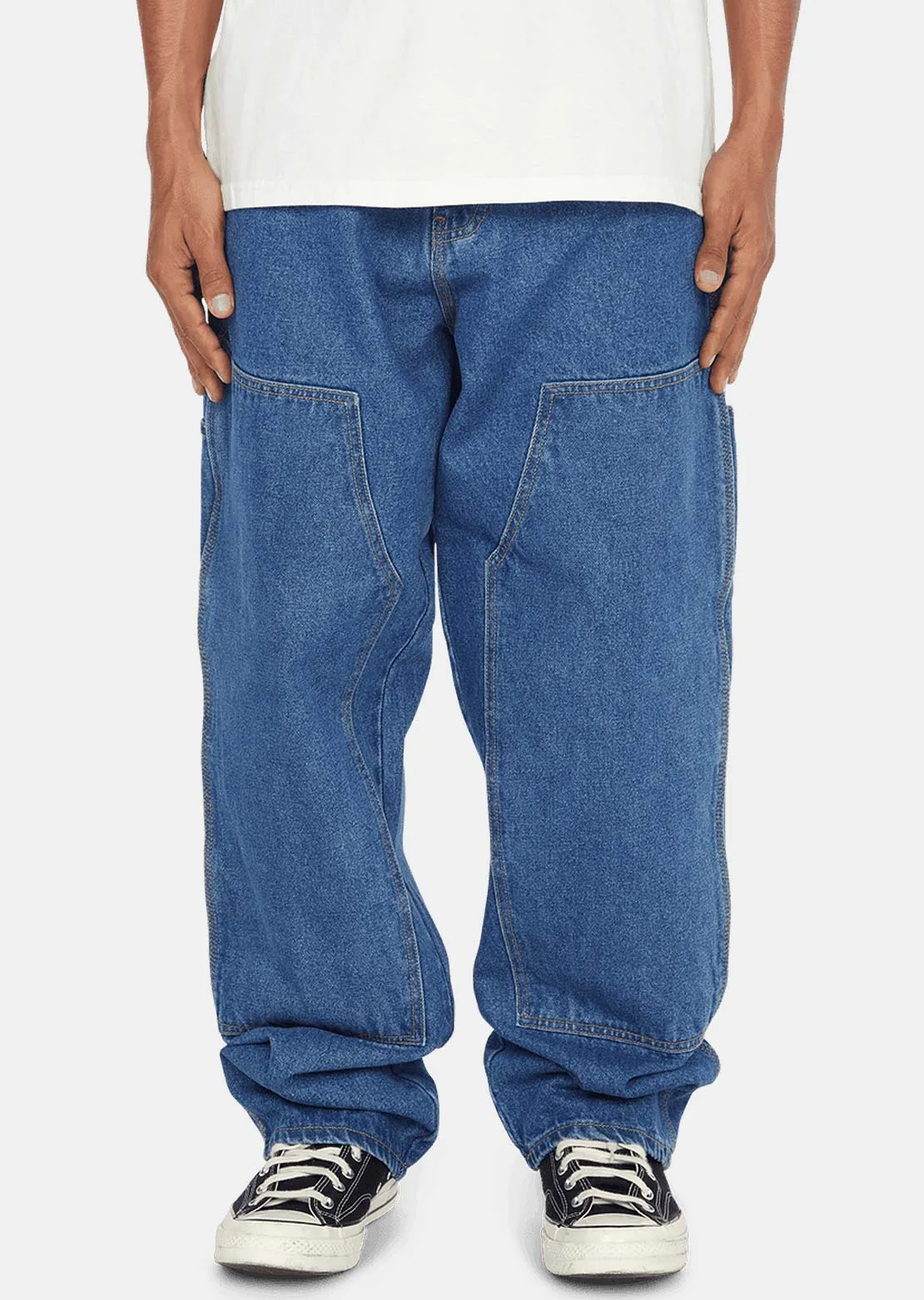 HUF Men's Kinda Loose Double Knees Pants sold by Prfo product image thumbnail 3