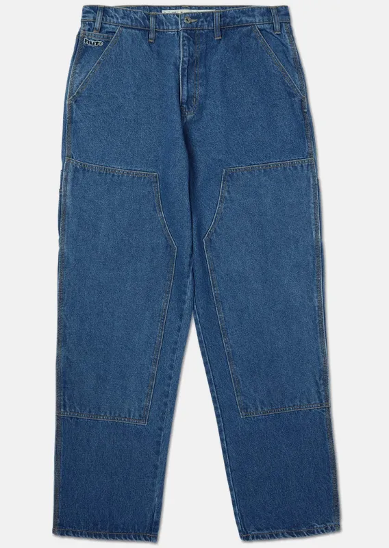 HUF Men's Kinda Loose Double Knees Pants made by HUF