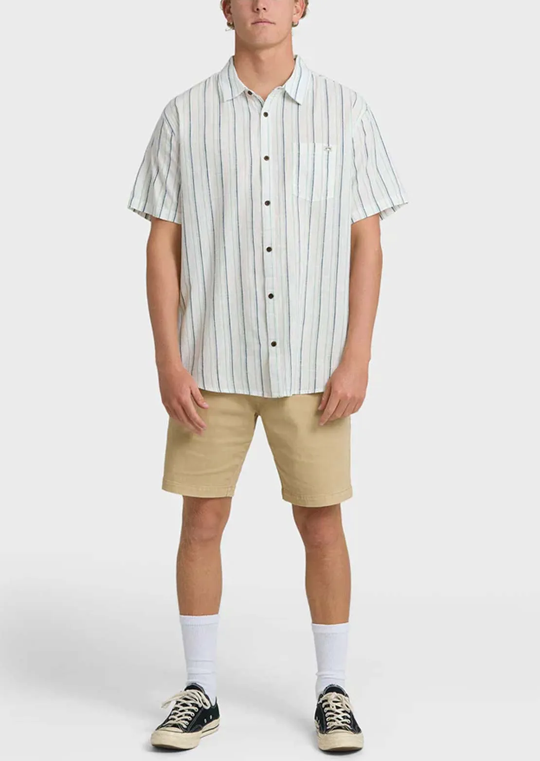 Billabong Men's All Day Stripe Button Up Shirt sold by Prfo product image thumbnail 4