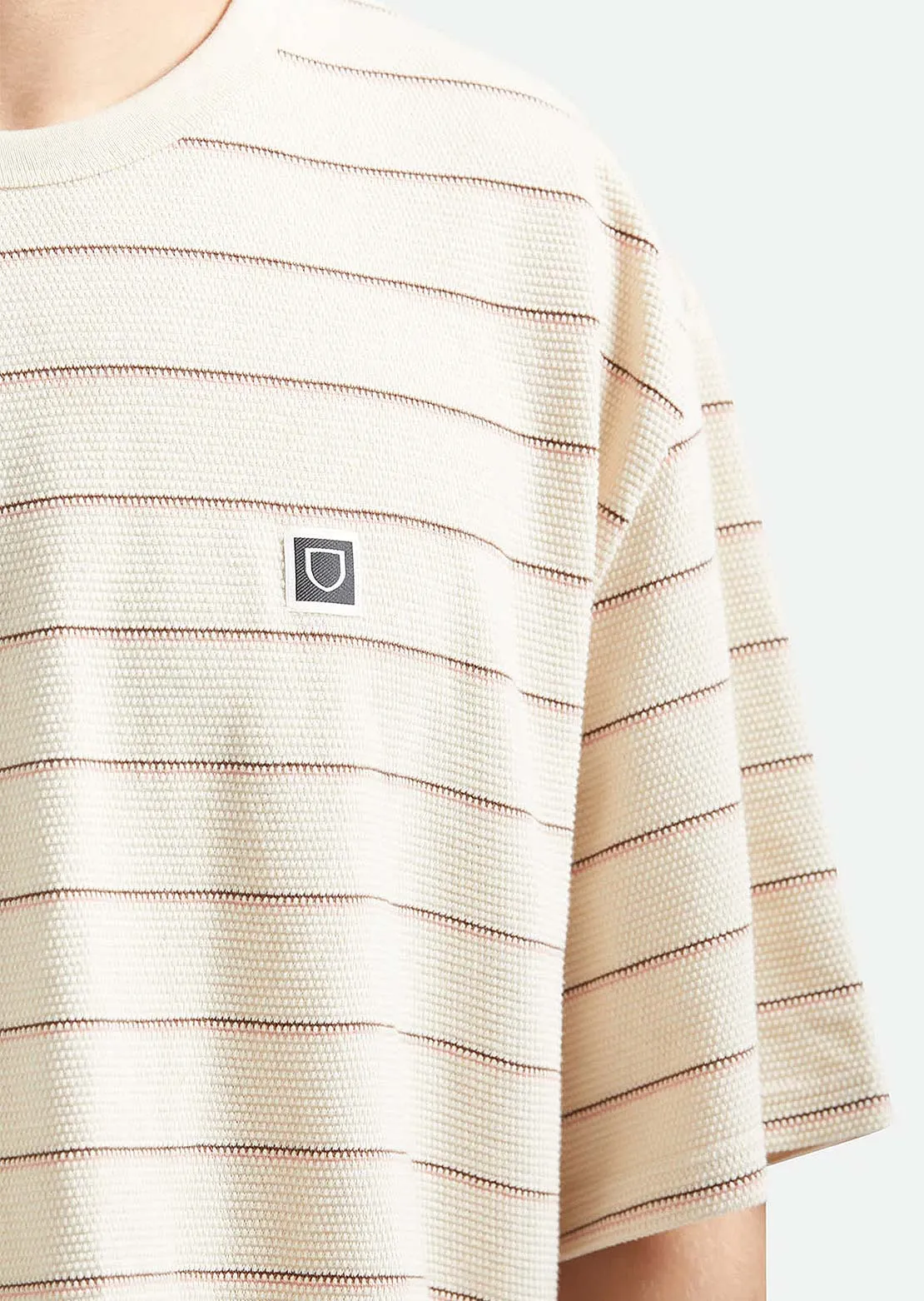 Brixton Men's Shield Pique Boxy Knit T-Shirt sold by Prfo product image thumbnail 4