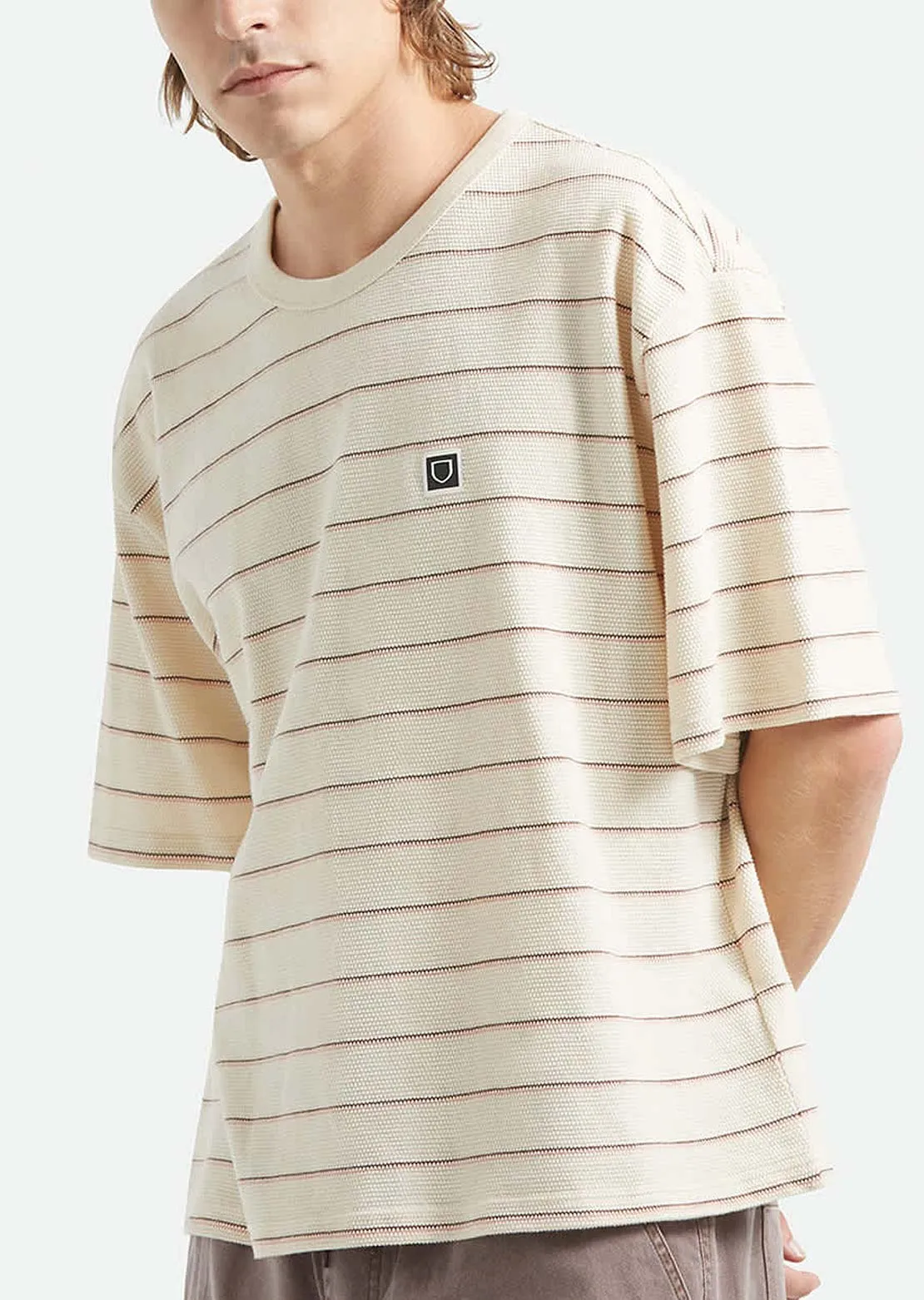 Brixton Men's Shield Pique Boxy Knit T-Shirt sold by Prfo product image thumbnail 2