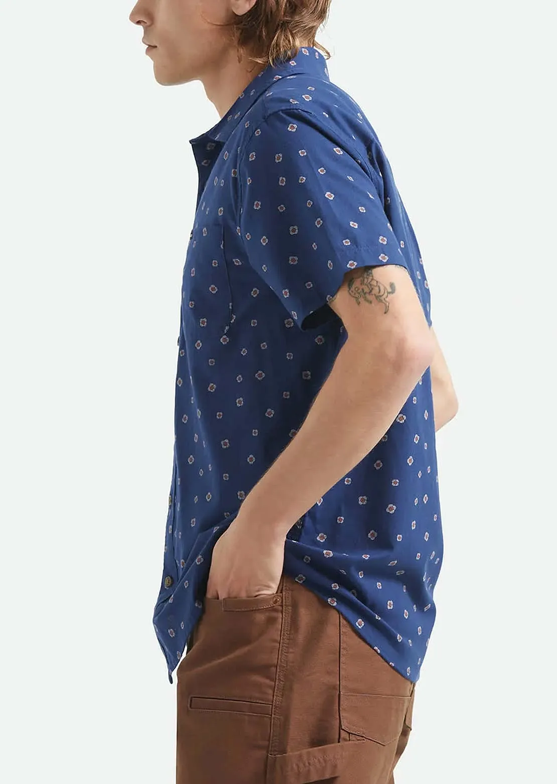 Brixton Men's Charter Print Woven Button Up Shirt sold by Prfo product image thumbnail 3