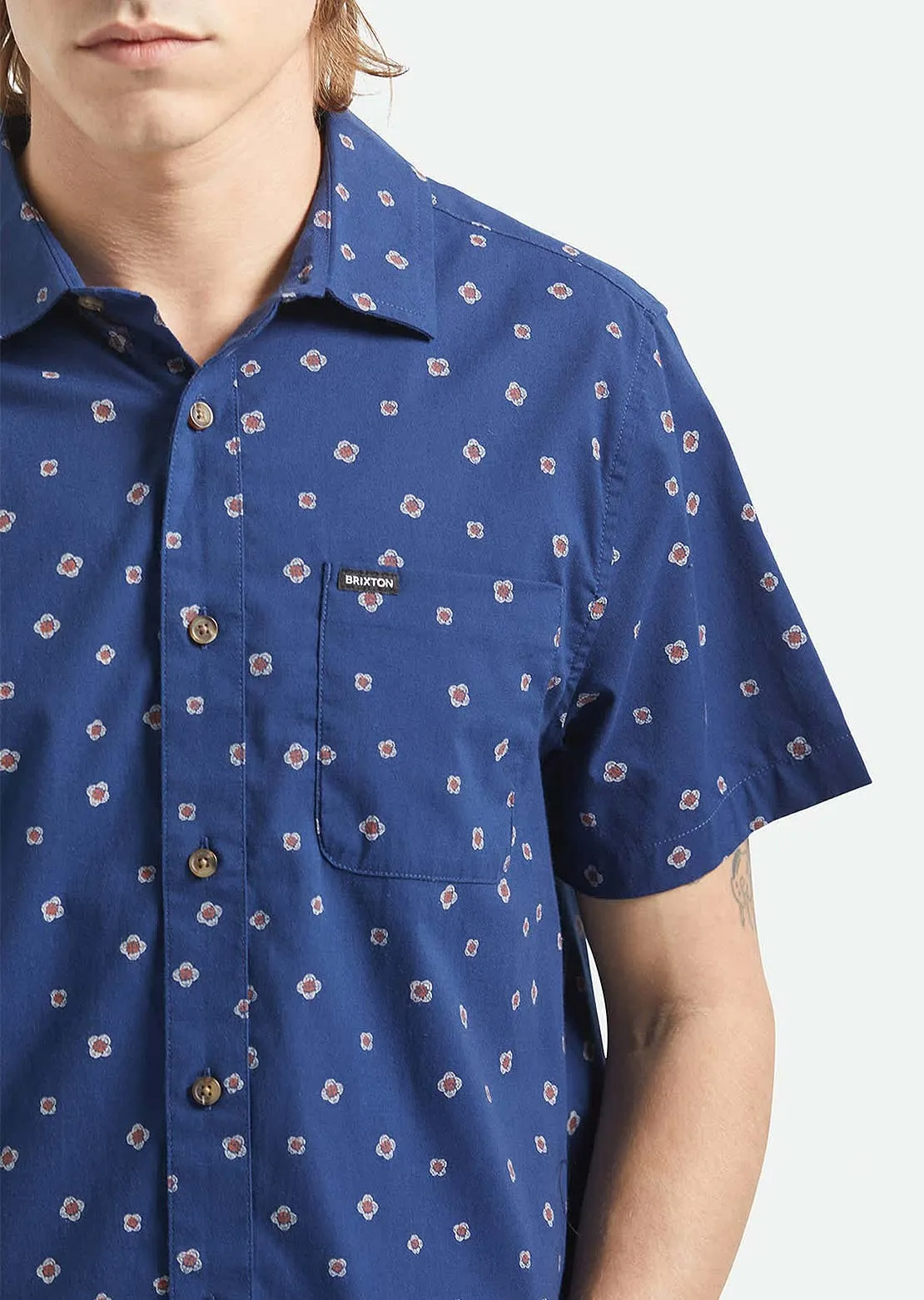 Brixton Men's Charter Print Woven Button Up Shirt sold by Prfo product image thumbnail 5