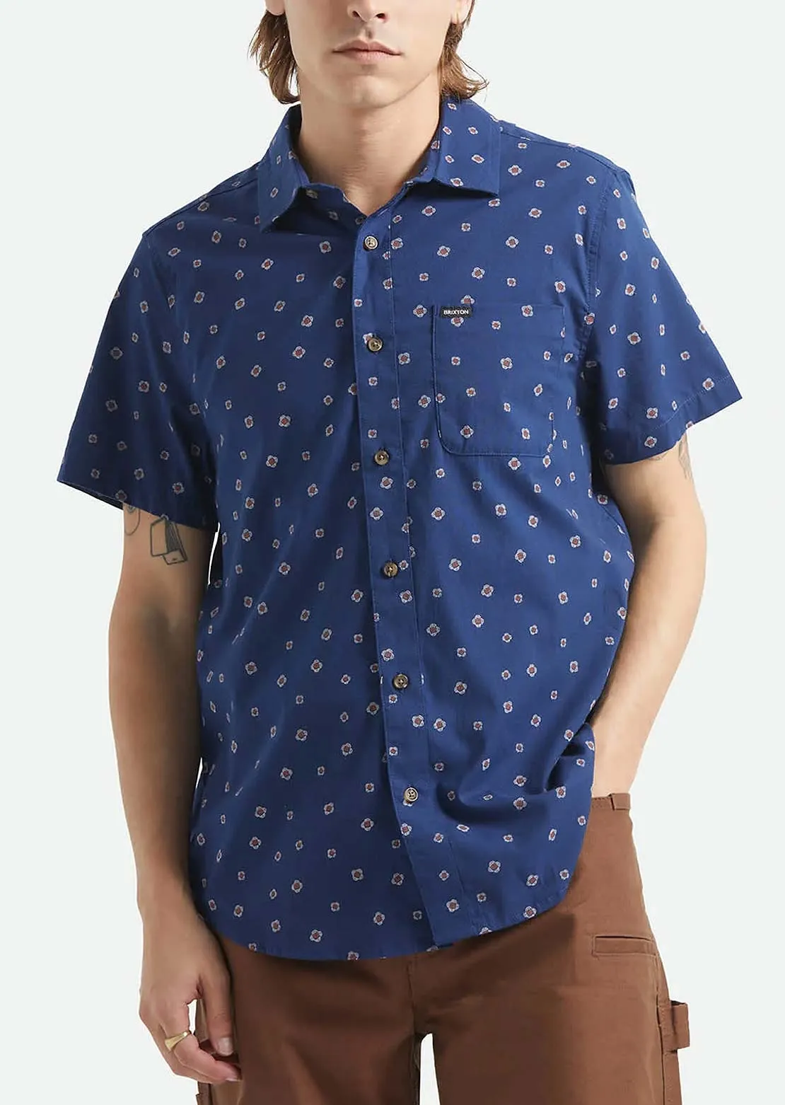 Brixton Men's Charter Print Woven Button Up Shirt sold by Prfo product image thumbnail 2