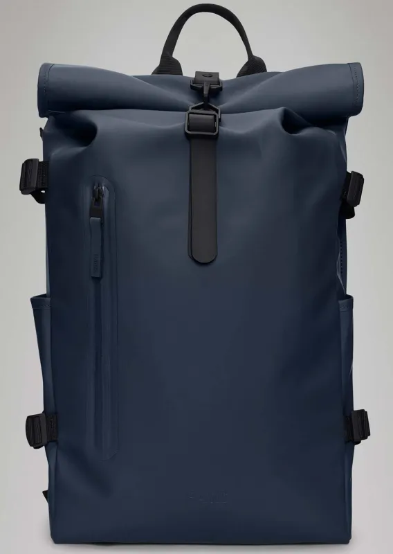 RAINS Unisex Large W3 Rolltop Rucksack made by Rains