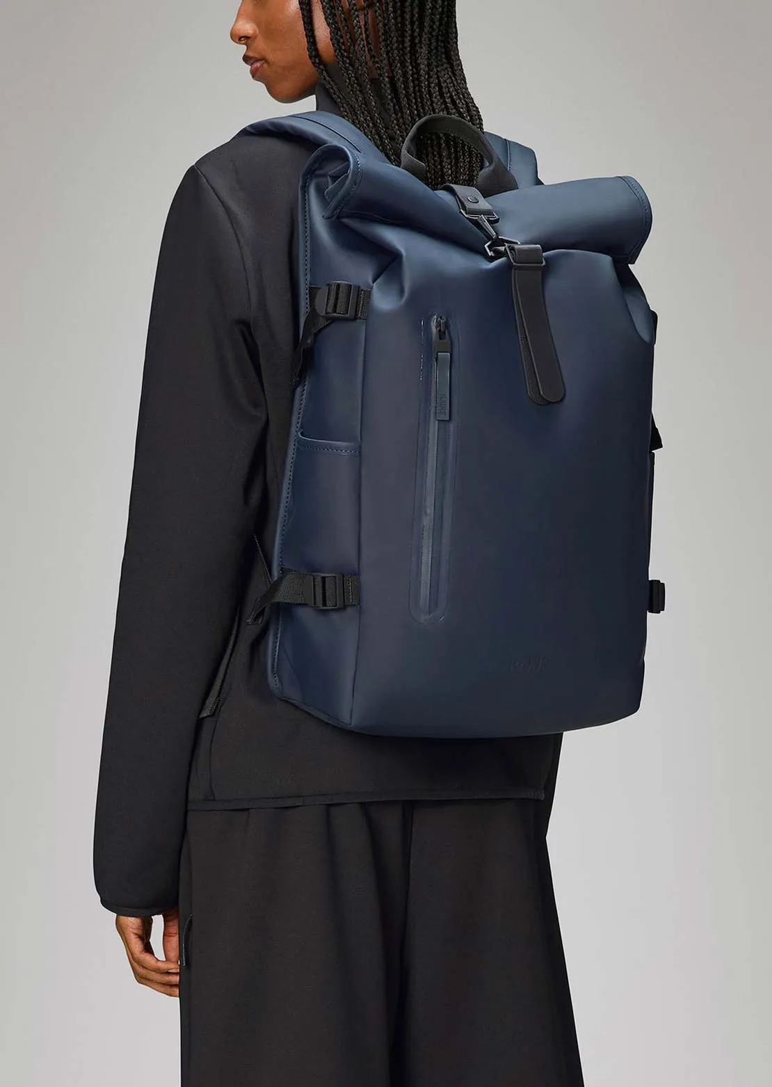 RAINS Unisex Large W3 Rolltop Rucksack sold by Prfo product image thumbnail 4