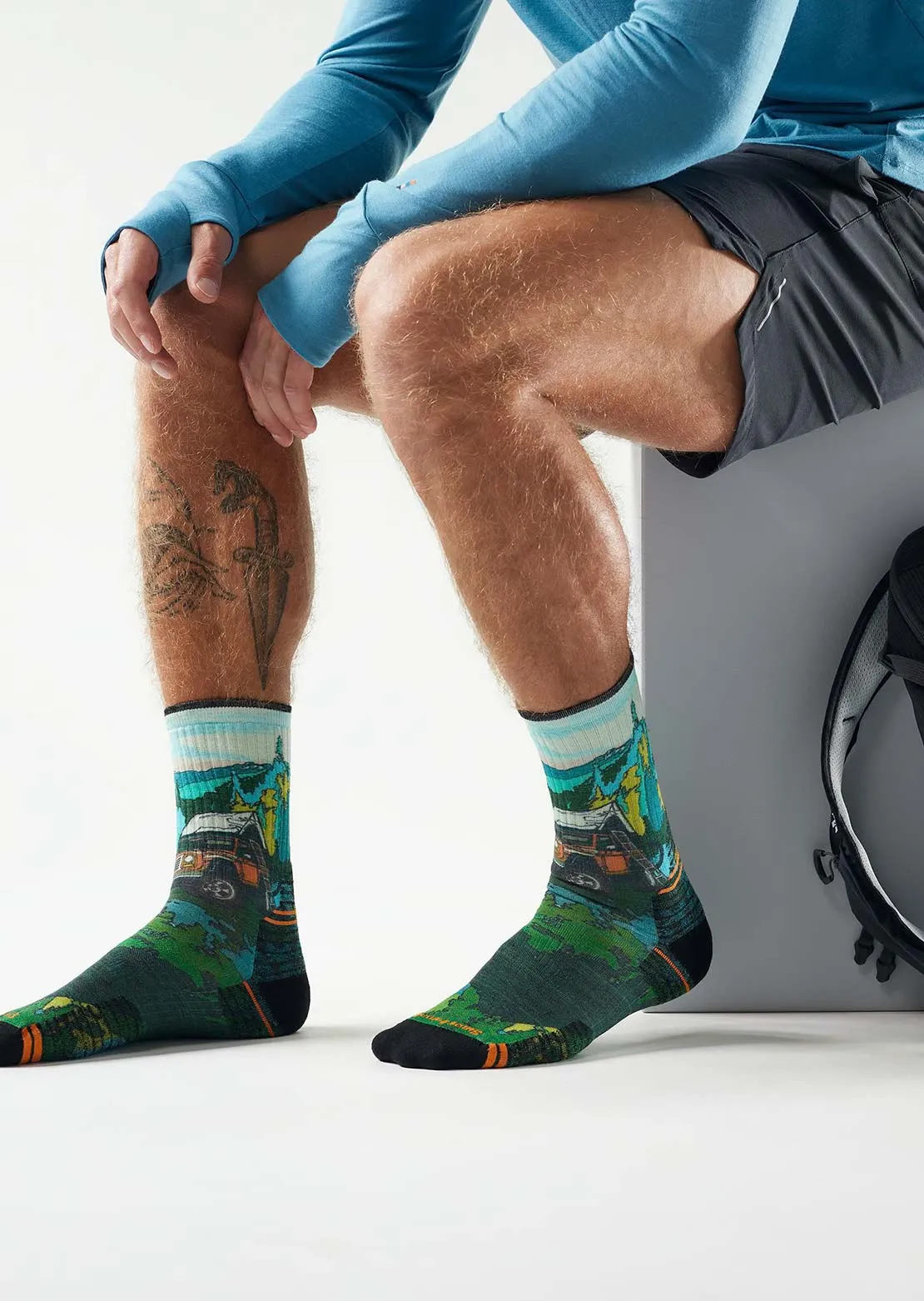 Smartwool Unisex Hike Targeted Cushion Trail Trekker Print Crew Socks sold by Prfo product image thumbnail 2