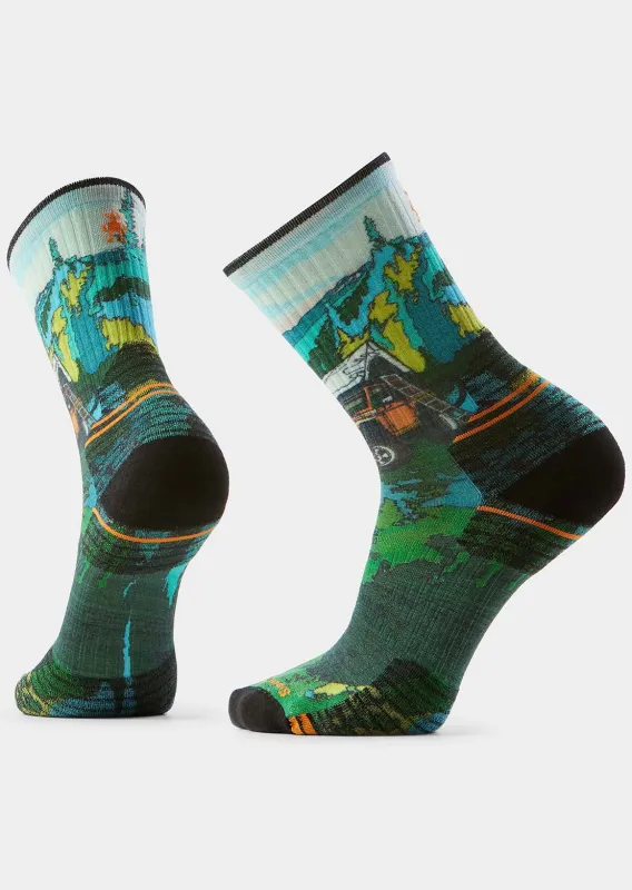 Smartwool Unisex Hike Targeted Cushion Trail Trekker Print Crew Socks made by Smartwool