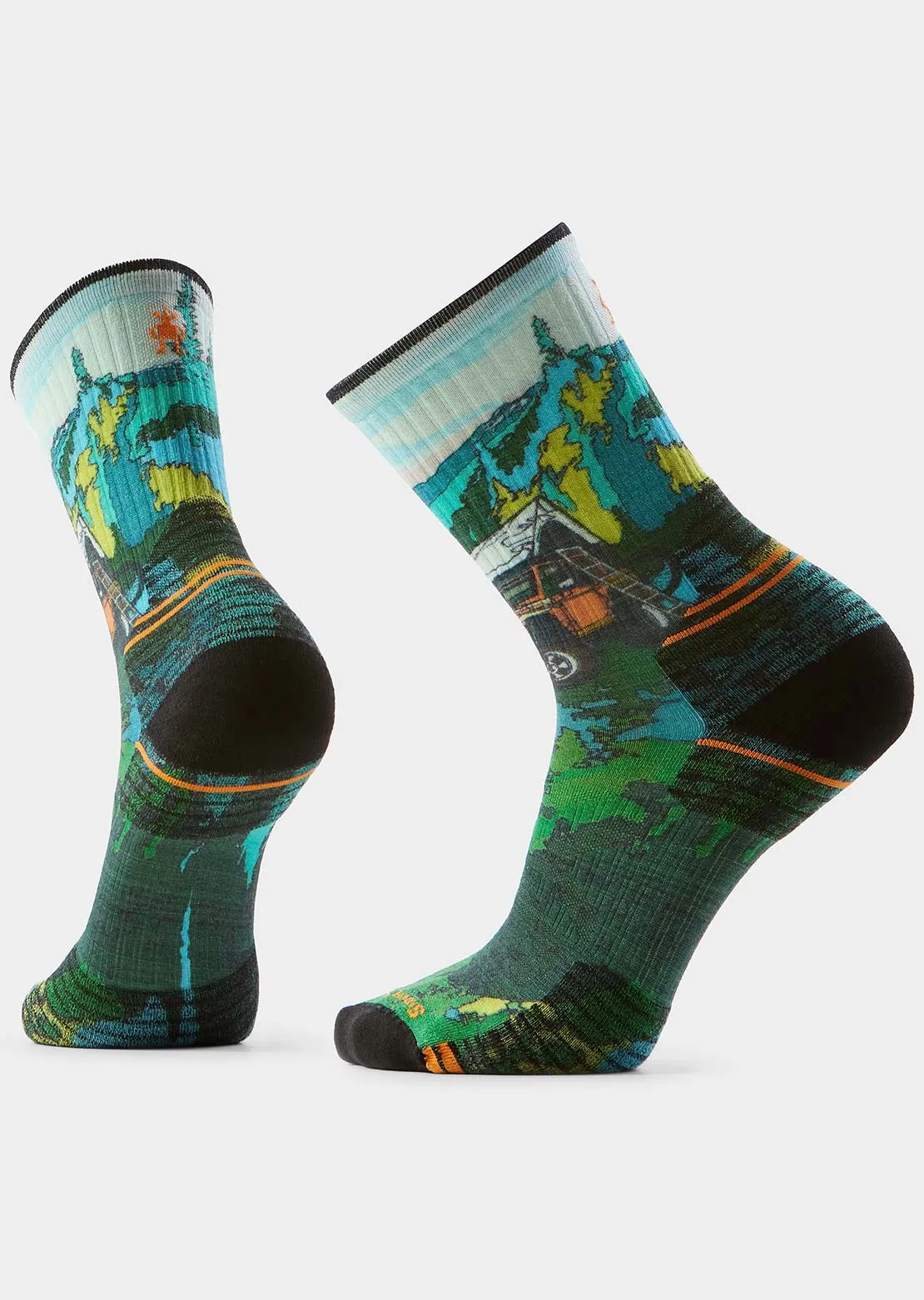 Smartwool Unisex Hike Targeted Cushion Trail Trekker Print Crew Socks sold by Prfo