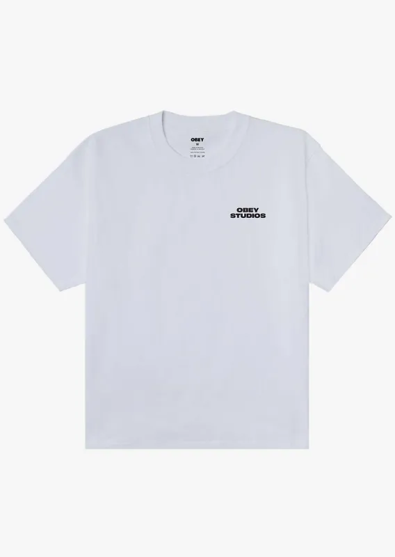 Obey Men's Sky Face HW Box T-Shirt made by Obey