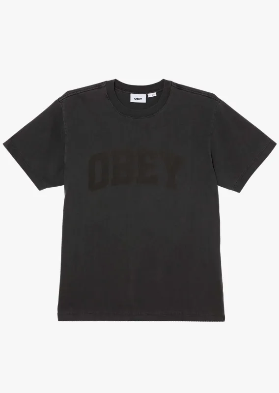 Obey Men's Collegiate Pigment T-Shirt made by Obey