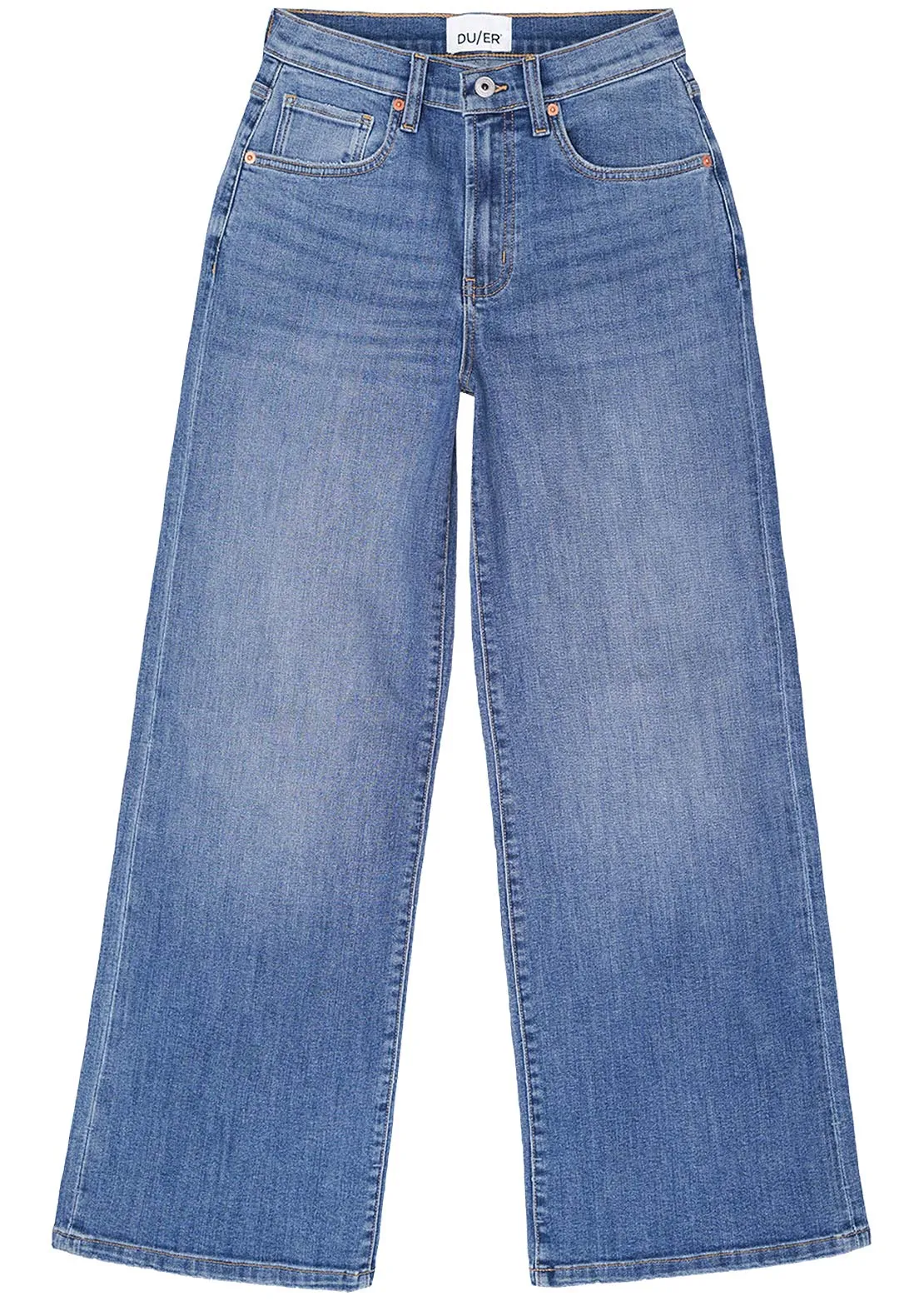 DUER Women's Performance Denim+ High Rise Wide Leg Pants sold by Prfo