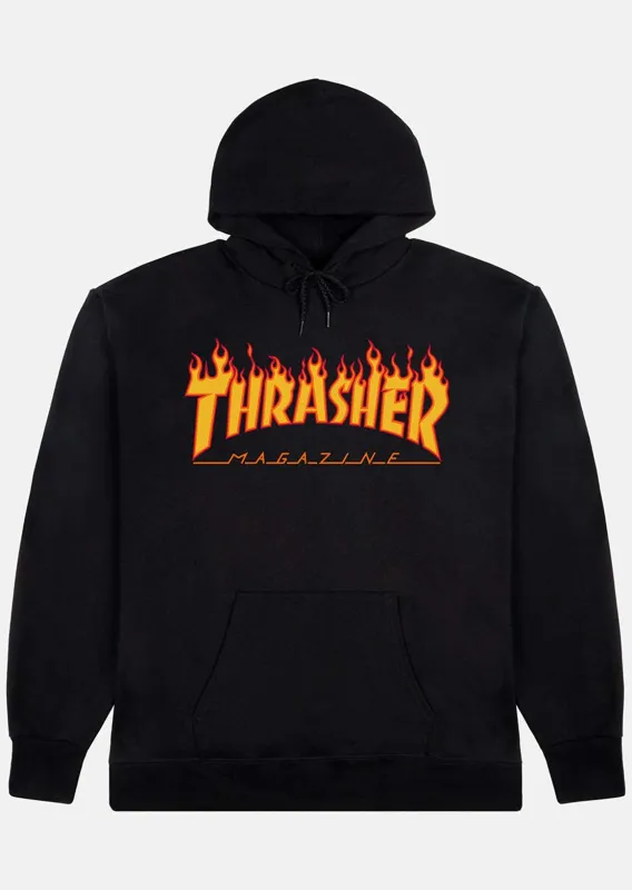 Thrasher Men's Flame Logo Hood made by Thrasher