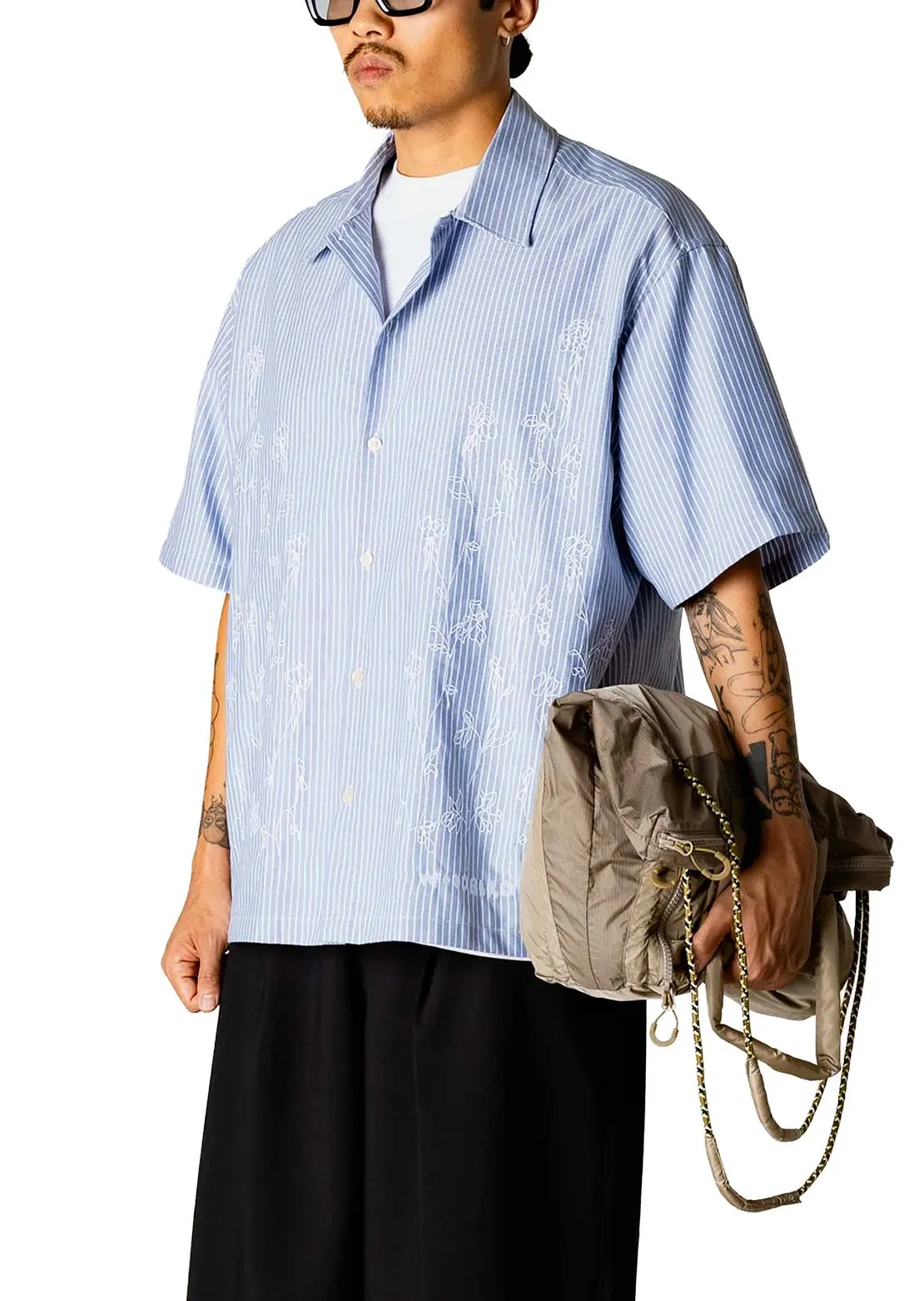 Woodbird Men's Wang Oxford Flower Button Up Shirt sold by Prfo product image thumbnail 4