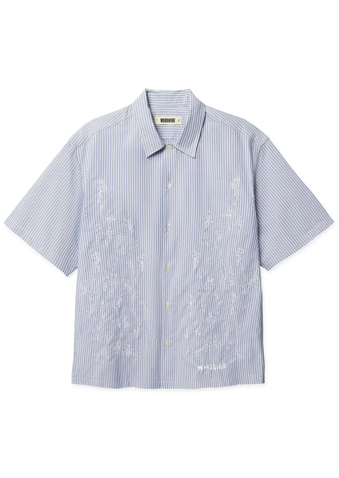 Woodbird Men's Wang Oxford Flower Button Up Shirt sold by Prfo