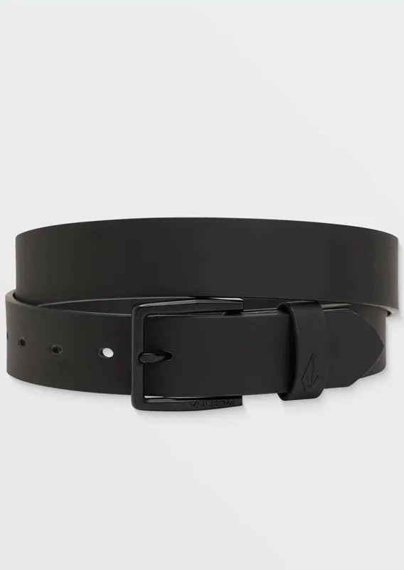 Volcom Men's Flat Bar PU Belt made by Volcom