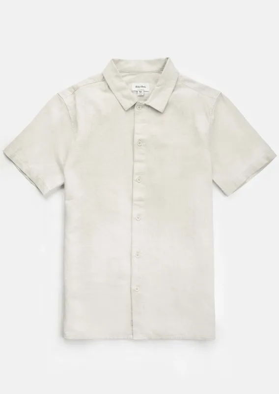 Rhythm Men's Classic Linen Button Up Shirt made by Rhythm.