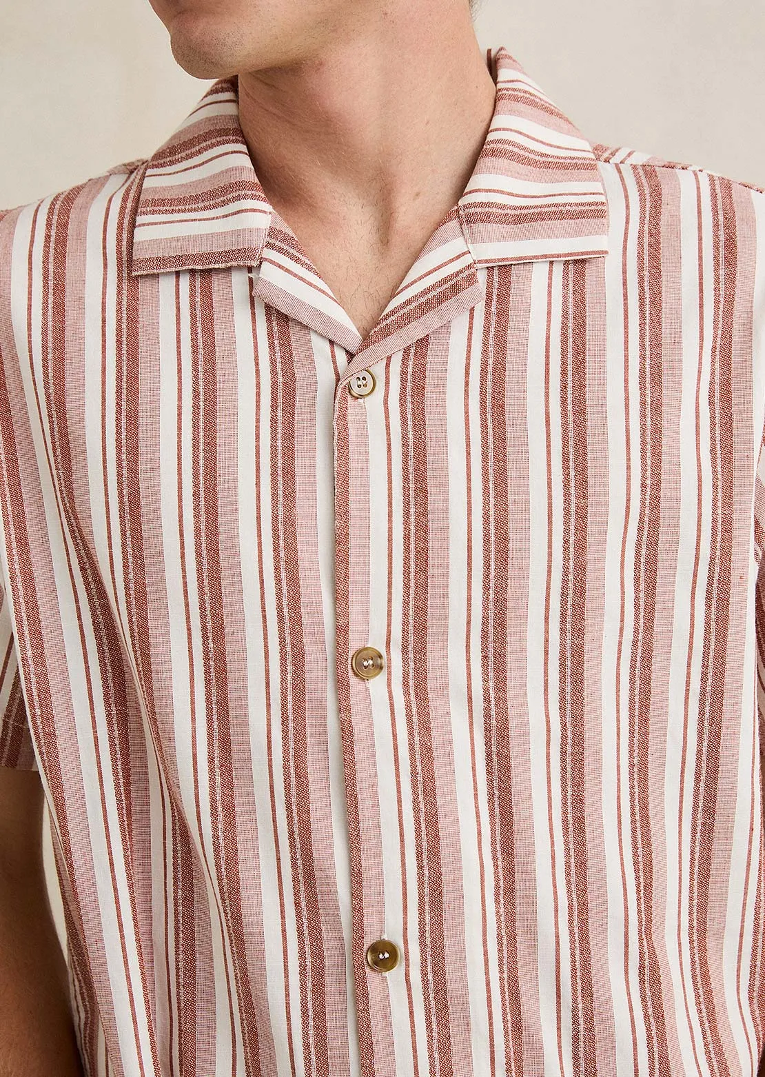 Rhythm Men's Vacation Stripe Button Up Shirt sold by Prfo product image thumbnail 5