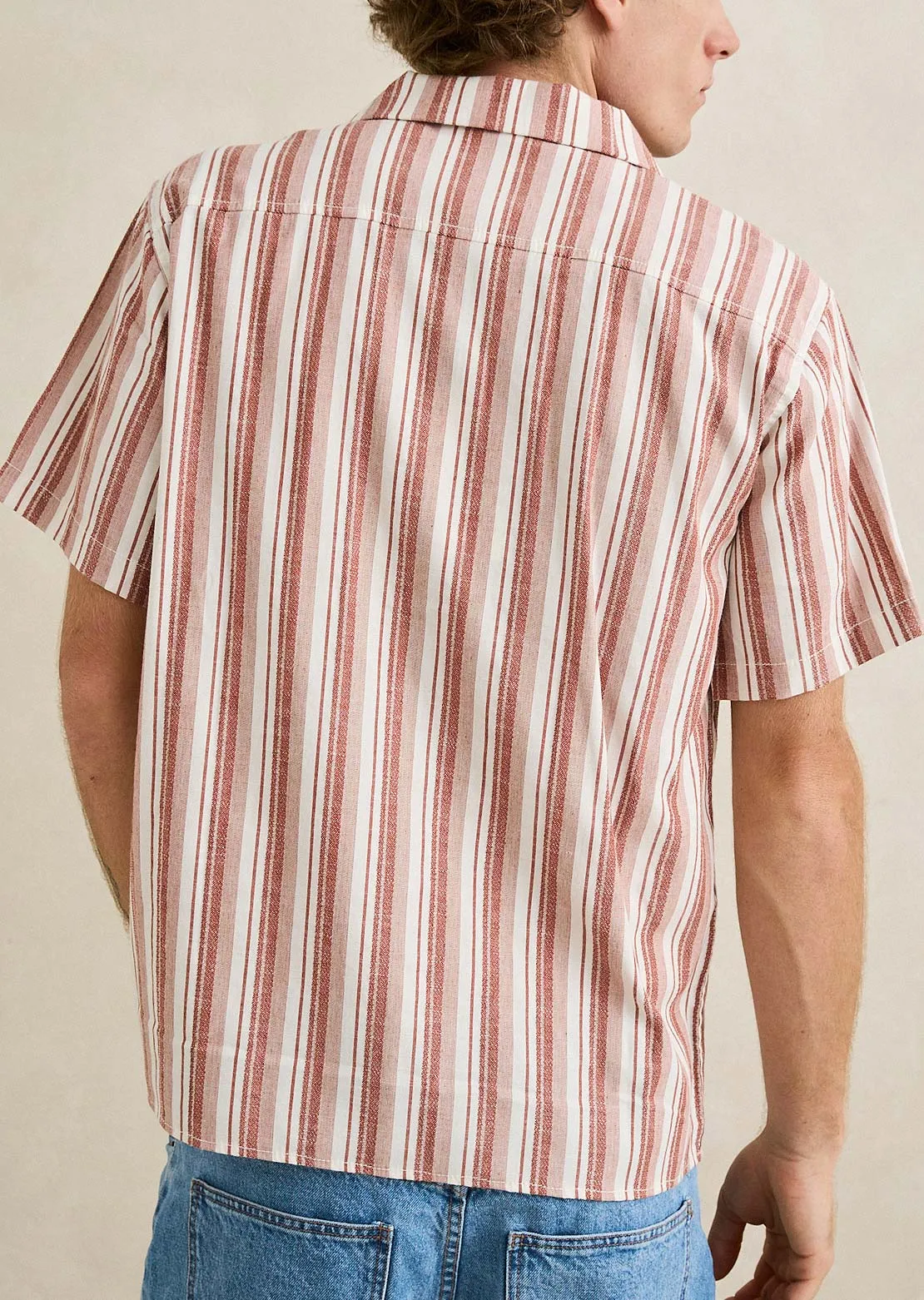 Rhythm Men's Vacation Stripe Button Up Shirt sold by Prfo product image thumbnail 3