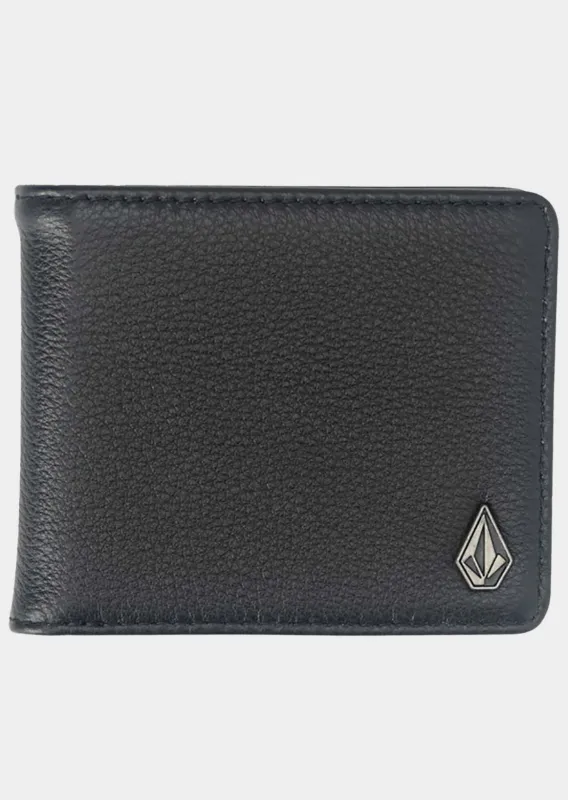 Volcom Men's Single Stone Leather Wallet made by Volcom