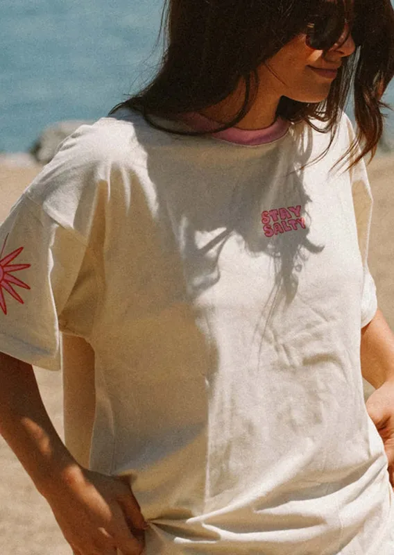Notice The Reckless Women's Stay Salty Oversized T-Shirt made by Prfo