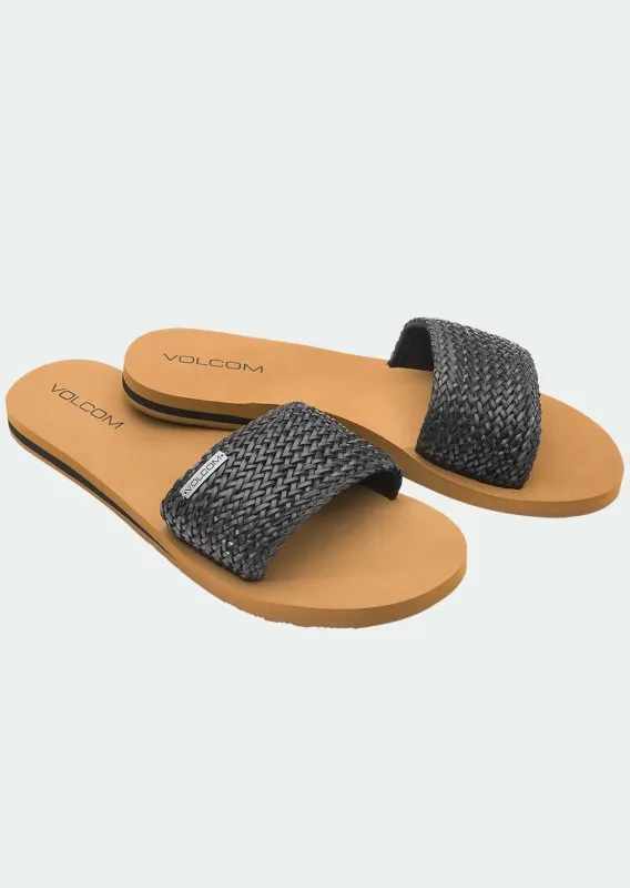 Volcom Women's Simple Braid Slides made by Volcom