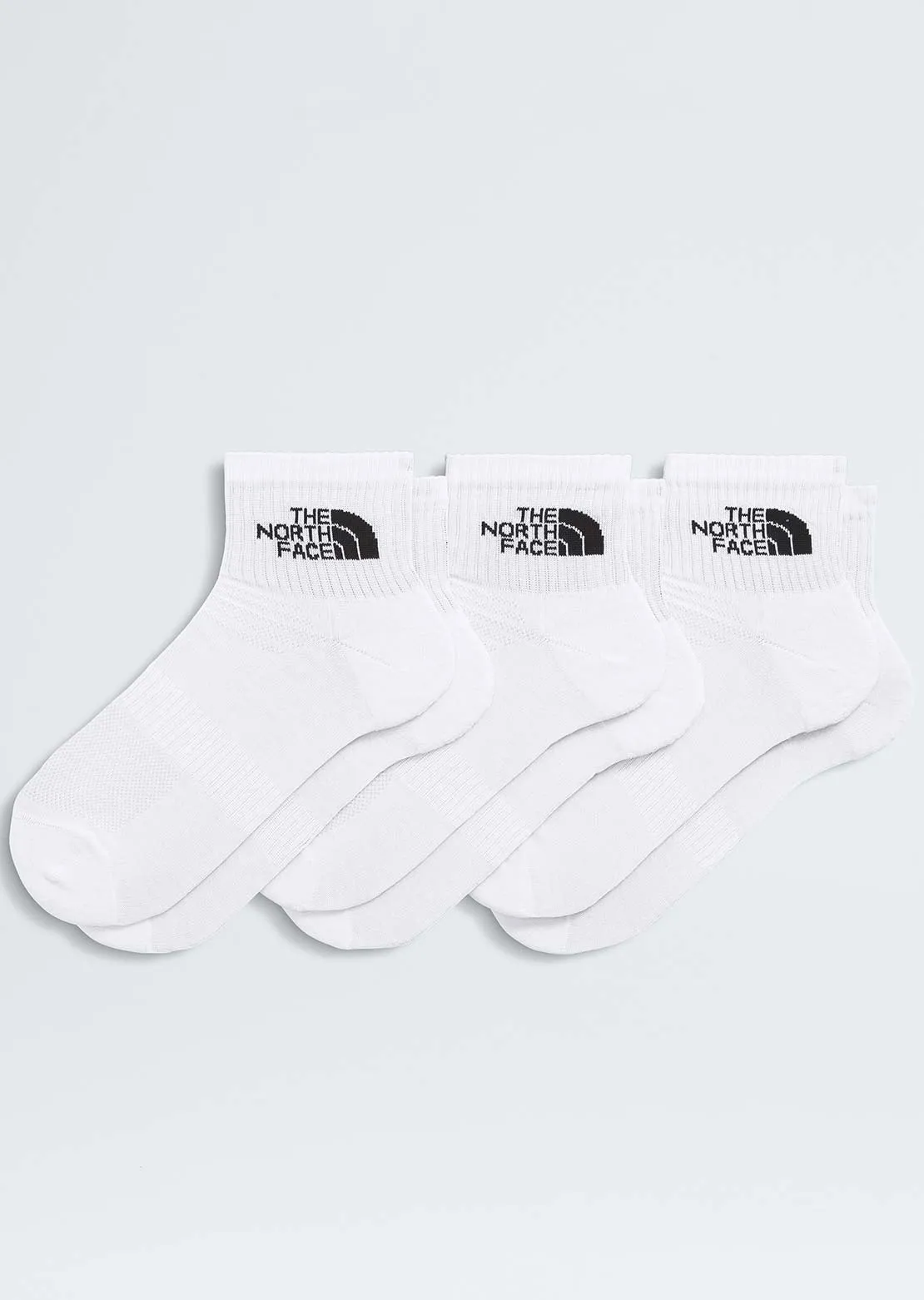 The North Face Unisex Multisport Cush Quarter Socks - 3 Pack sold by Prfo