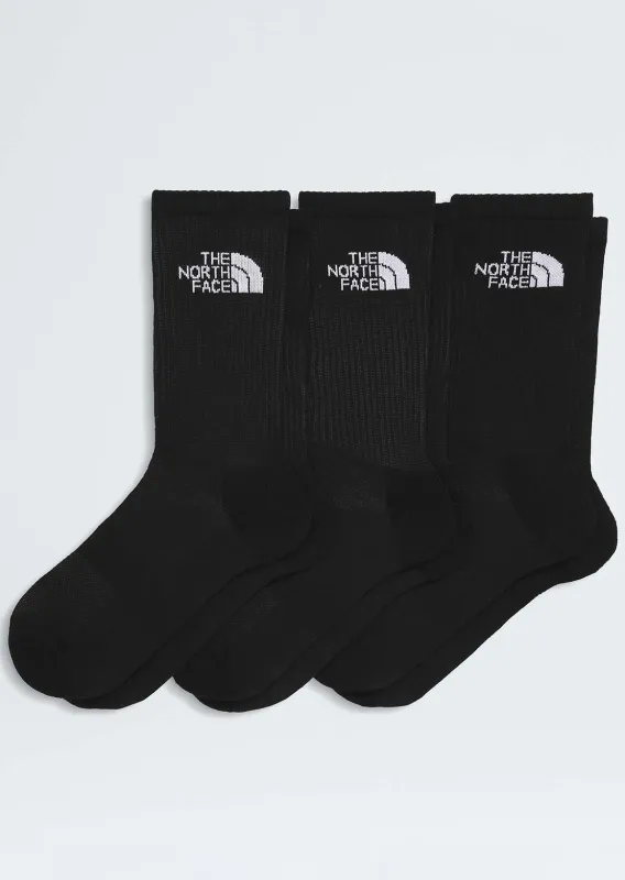 The North Face Unisex Multisport Cush Crew Socks - 3 Pack made by The North Face