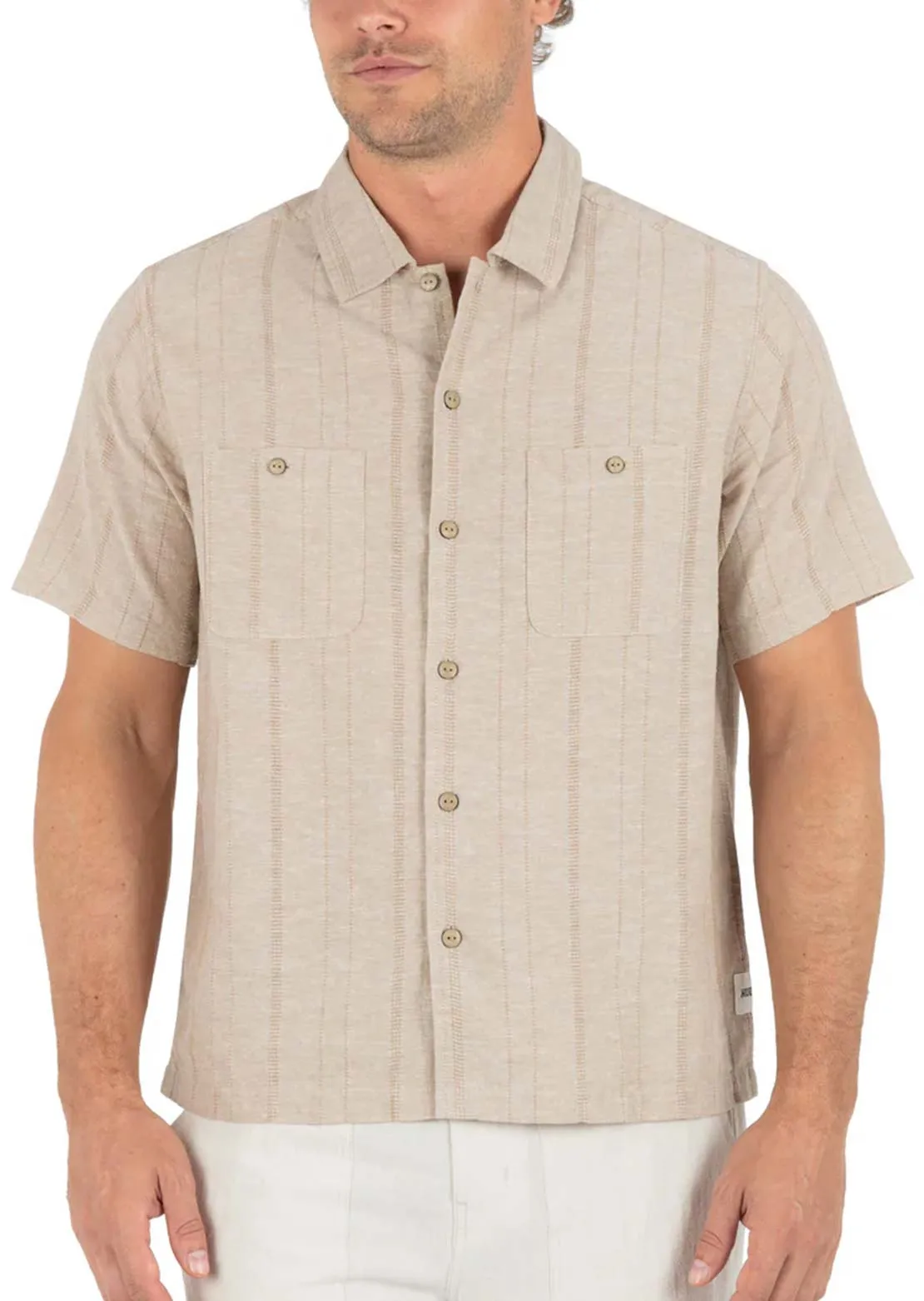 Hurley Men's Hemp Malibu Button Up Shirt sold by Prfo