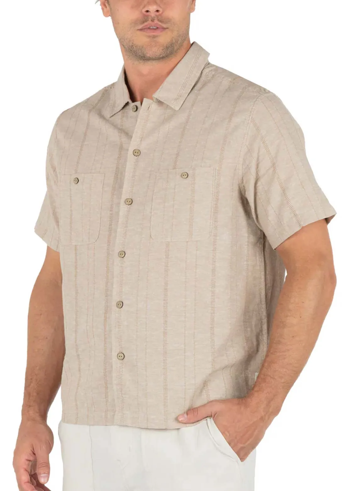 Hurley Men's Hemp Malibu Button Up Shirt sold by Prfo product image thumbnail 2