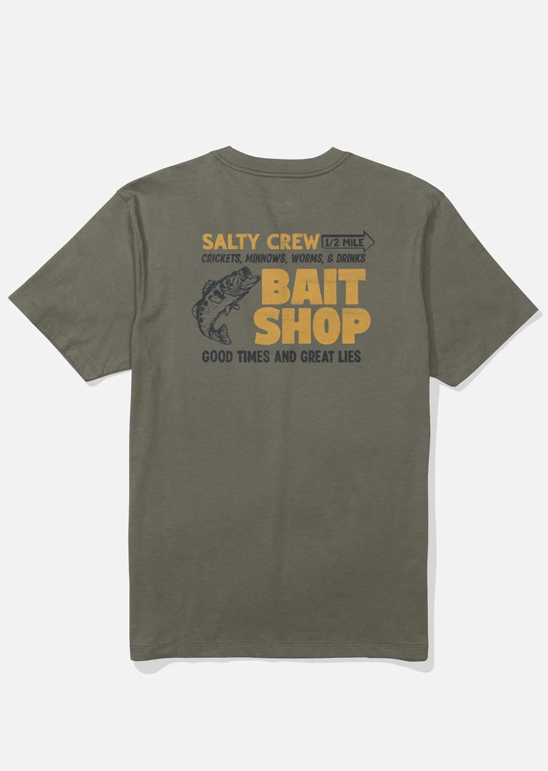 Salty Crew Men's Bait Shop T-Shirt sold by Prfo product image thumbnail 2
