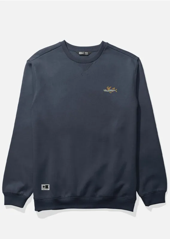Salty Crew Men's Worn In Crew Fleece Longsleeve made by Salty Crew