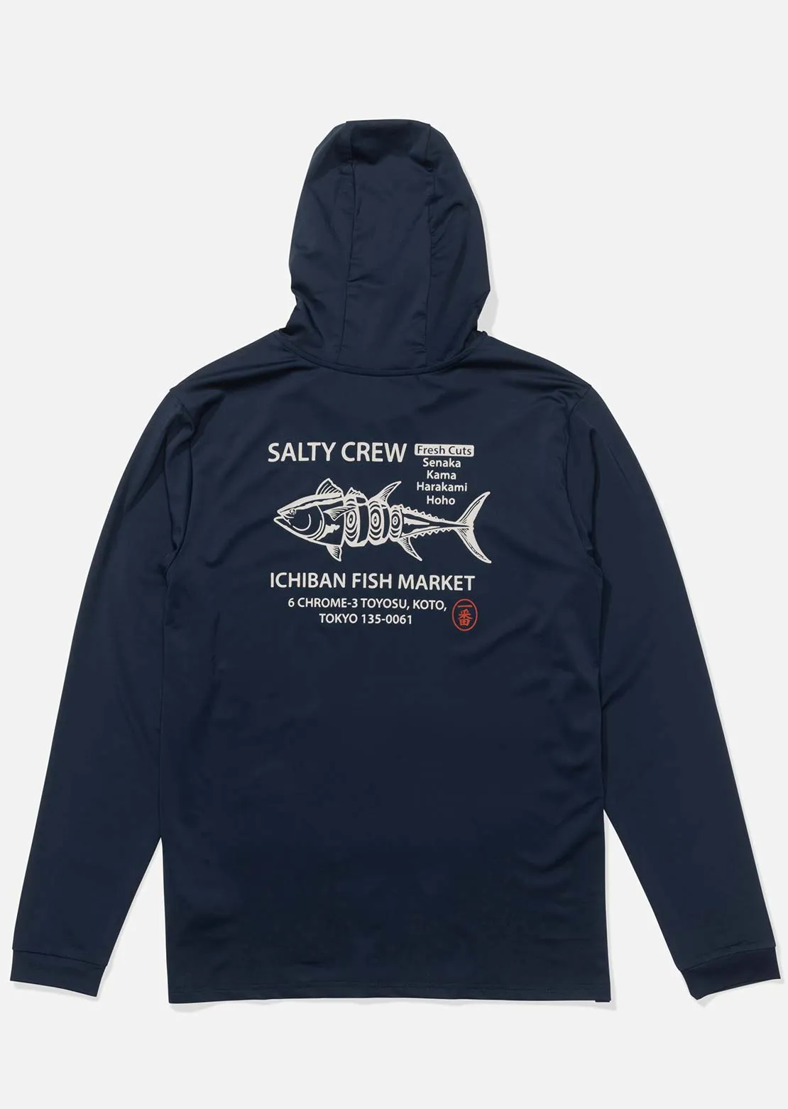 Salty Crew Men's Fish Market Hood Sunshirt sold by Prfo product image thumbnail 2