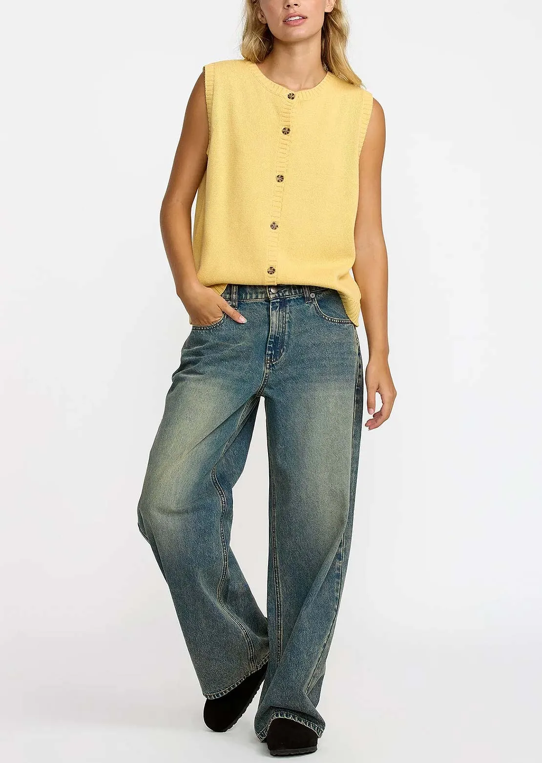 RVCA Women's Loosey Denim Pants sold by Prfo product image thumbnail 4