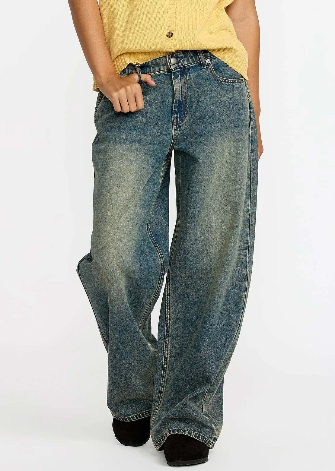 RVCA Women's Loosey Denim Pants sold by Prfo