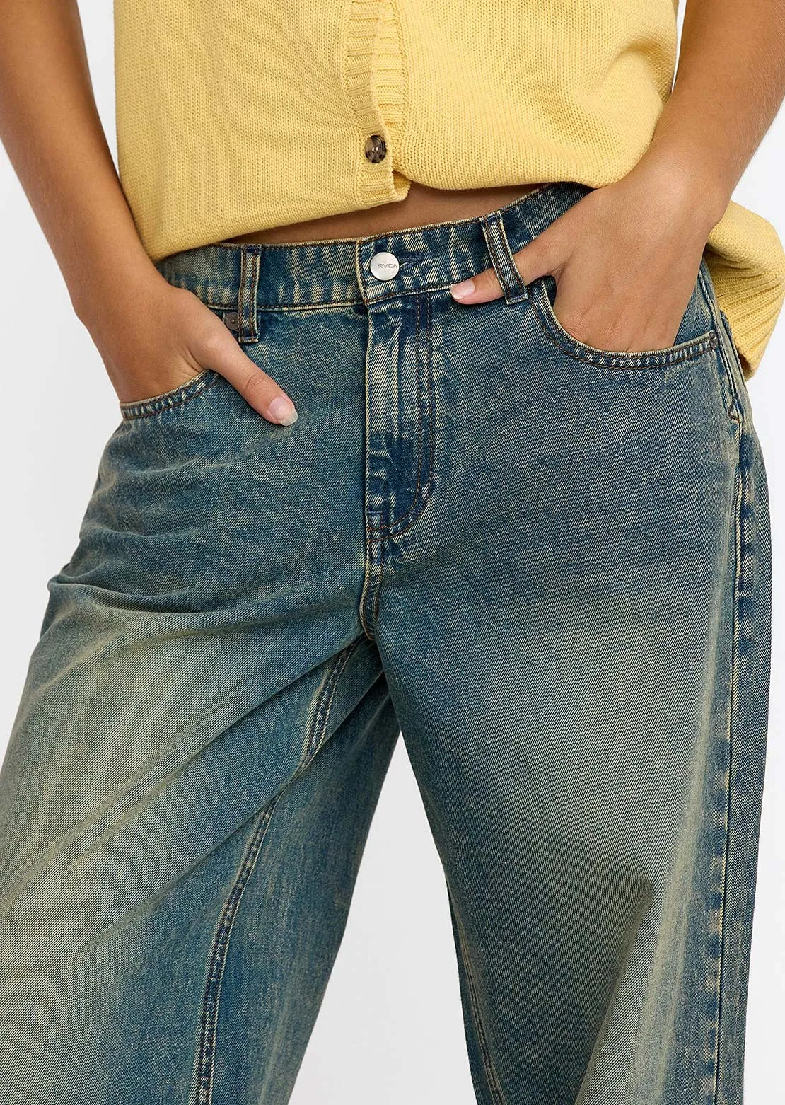 RVCA Women's Loosey Denim Pants sold by Prfo product image thumbnail 5