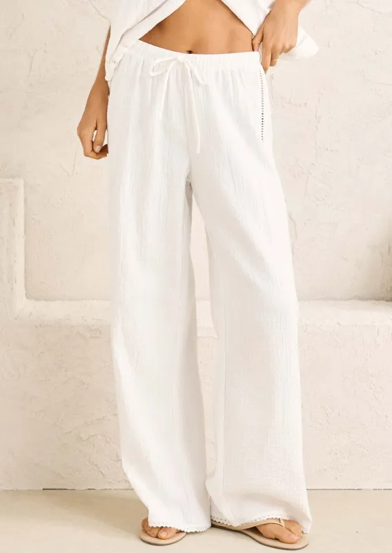 Rhythm Women's Macy Scallop Pants made by Rhythm.