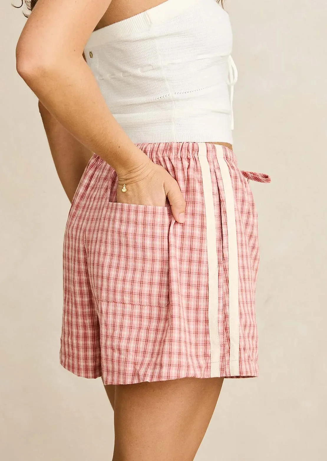 Rhythm Women's Kirra Check Shorts sold by Prfo product image thumbnail 3