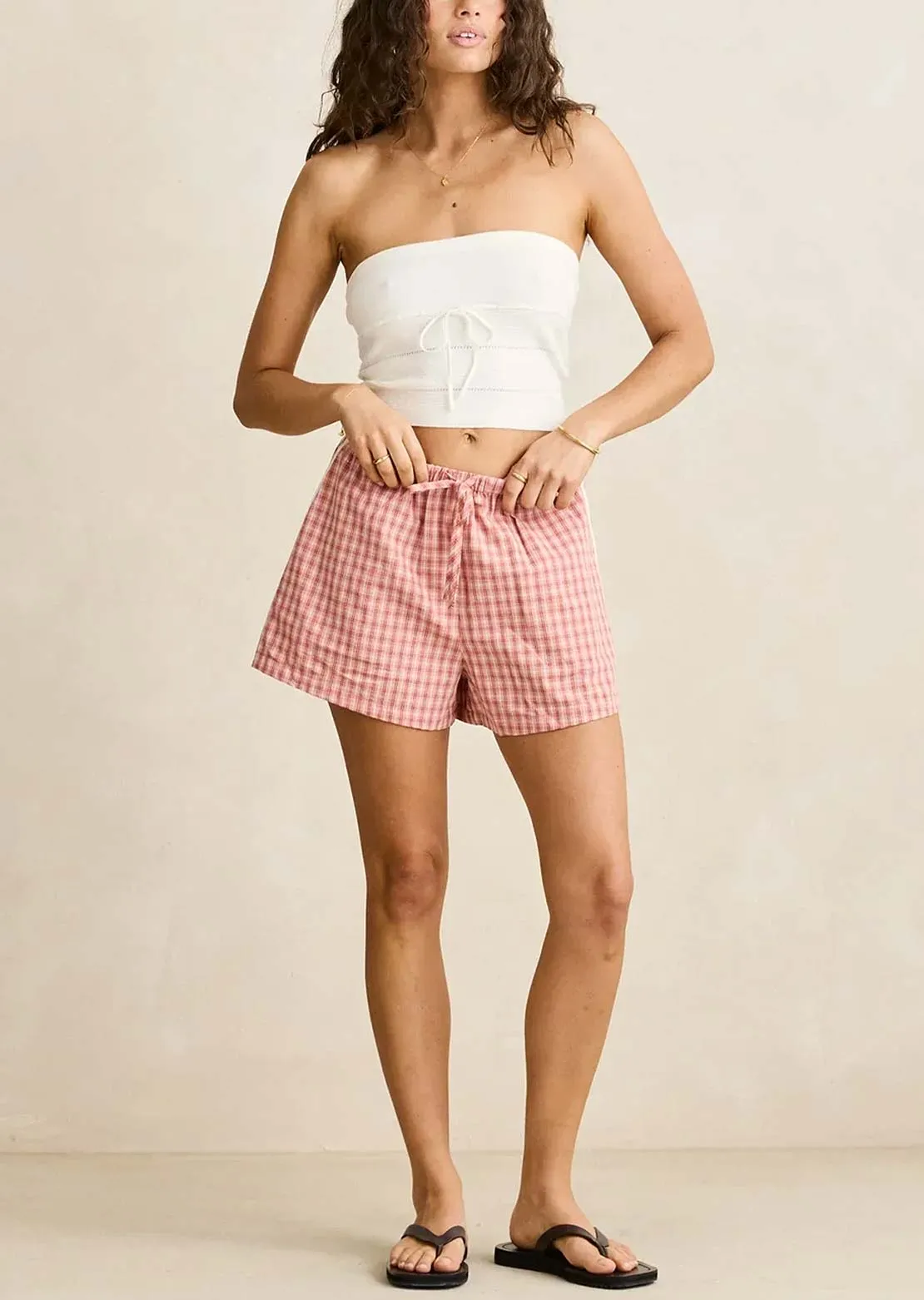 Rhythm Women's Kirra Check Shorts sold by Prfo product image thumbnail 4