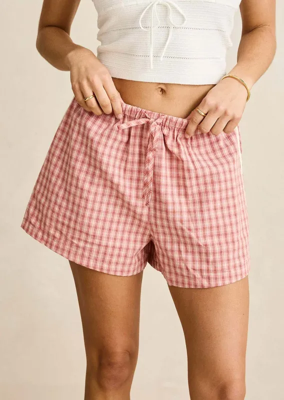 Rhythm Women's Kirra Check Shorts made by Rhythm.