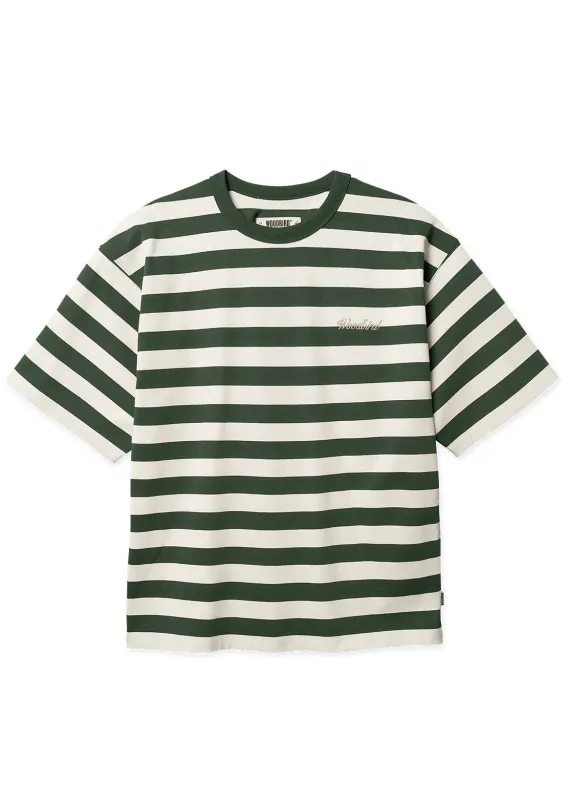 Woodbird Men's Beam Stripe T-Shirt made by Woodbird