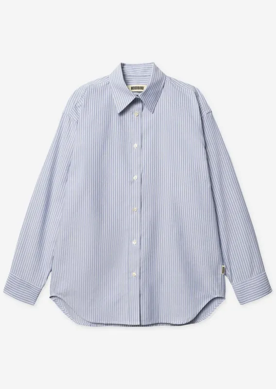 Woodbird Women's Becca Oxford Stripe Button Up Shirt made by Prfo