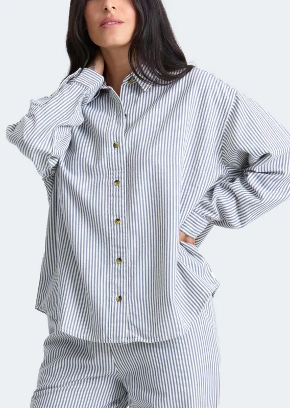 Roark Women's Costa Long Sleeve Button Up Shirt made by Roark